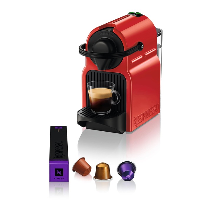 Espressor Krups Nespresso Inissia, 1450W, 0.8l, roșu