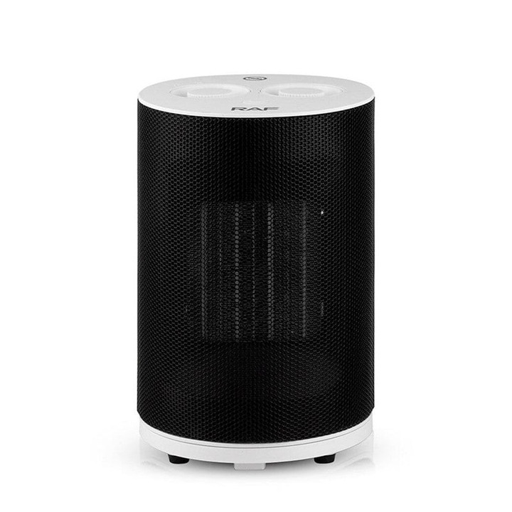 Aeroterma 1800W, Vionex Raf, Szabályozható Termosztát, fehér/fekete