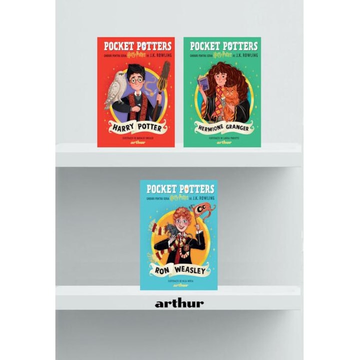 Pachet 3 ghiduri pentru Seria Harry Potter (Harry, Hermione si Ron), J. K. Rowling, editura Arthur