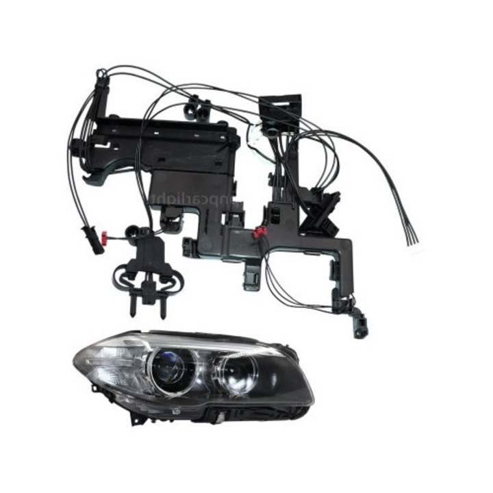 Cablaj far dreapta pentru BMW Seria 5 F10/F11 cu Facelift fara AFS (2014-2017) - 63117343908 / 63117343912