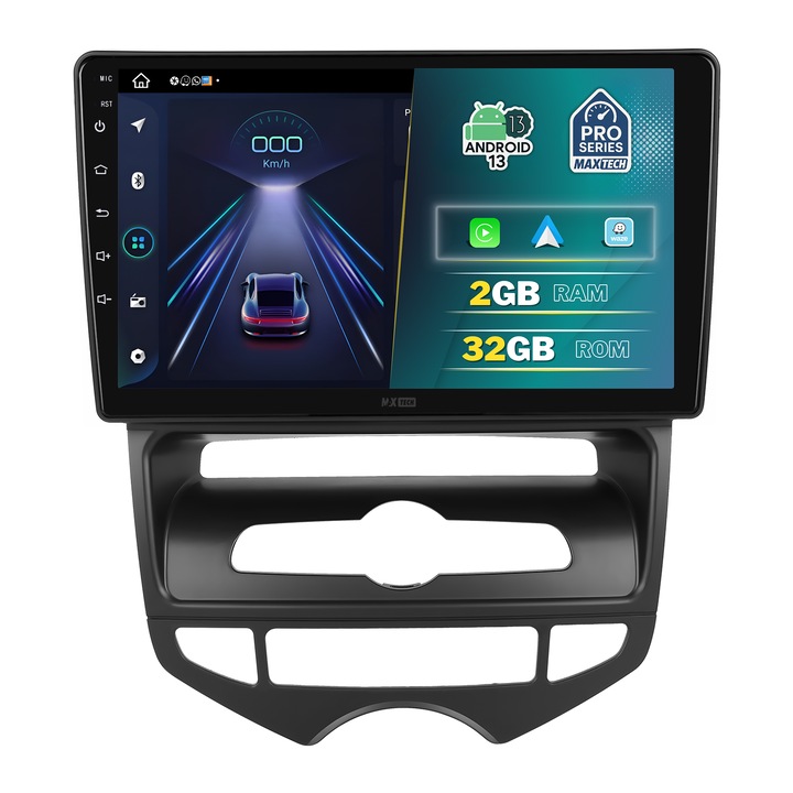 Navigáció, Hyundai ix20 AC automat (2010-2015) dedikált, MaxTech® PRO SERIES, 2 GB RAM 32 GB ROM, Carplay és Android auto, 9” HD érintőképernyő, GPS, Wifi, Bluetooth, Rádió, USB, EQ, DSP, Waze