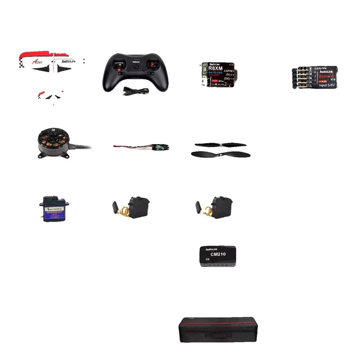 Avion RC, 3D EPP, 4 canale, 2 baterii, 164.5g, 4km