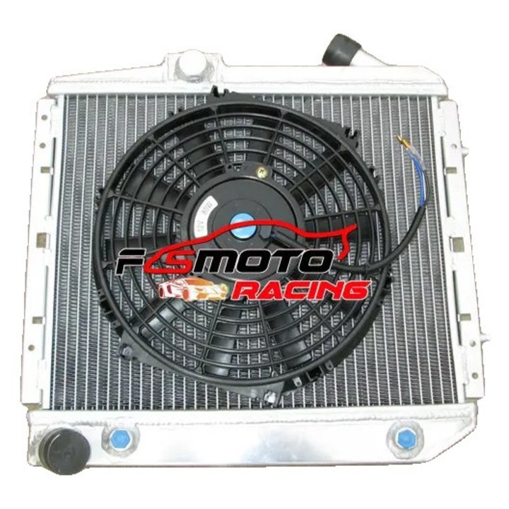 Radiator, MOTO RACING, 500 mm, Aluminiu