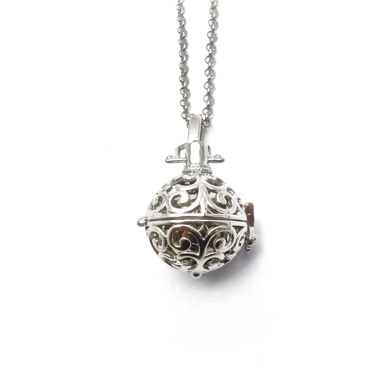 Colier Luxor Gioielli din metal comun cu pandant in forma de bila