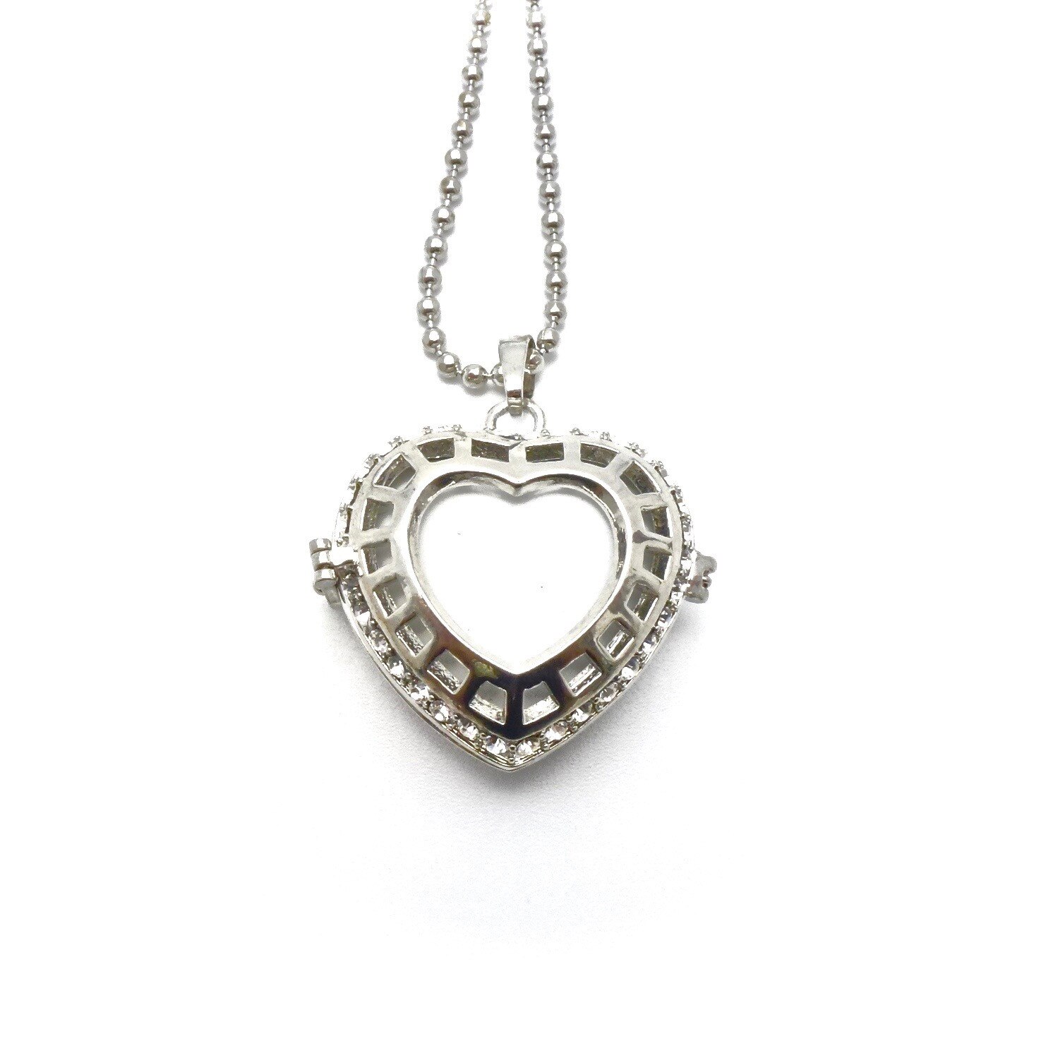 Colier Luxor Gioielli din metal comun cu pandant in forma de inima decupata