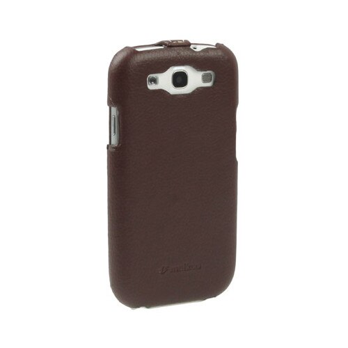 Husa protectie SKY MELKCO pentru SAMSUNG GALAXY S3 (i 9300), Flip vertical, Piele - Maro