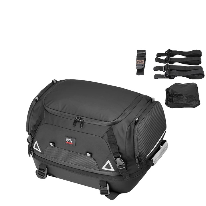 Geanta pentru motocicleta 42L, Impermeabila, Negru