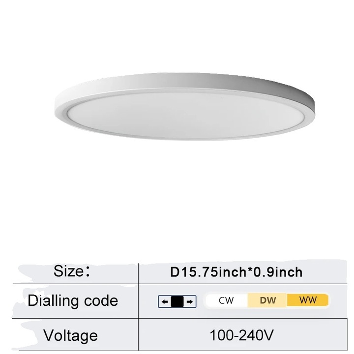 LED applikáció, ultra vékony design, 34W, magas fényerő, fehér