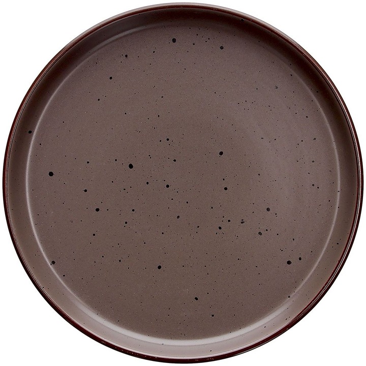 Farfurie pentru desert Tognana Urban Bruges, Ceramica, 20.5 cm, Maro