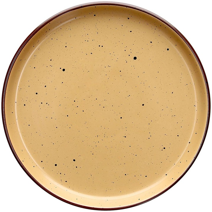 Farfurie desert Tognana Urban Bruges, ceramica, galben, 20.5 cm