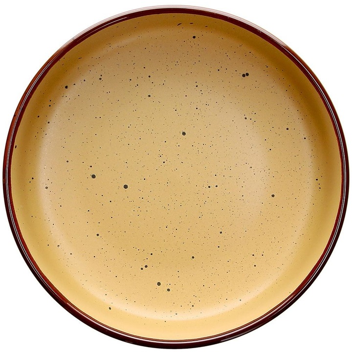Farfurie pentru supa Tognana Urban Bruges, Ceramica, 18.5 cm, Galben