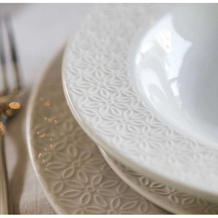 Farfurie supa 22cm Alb Olimpia Margaret