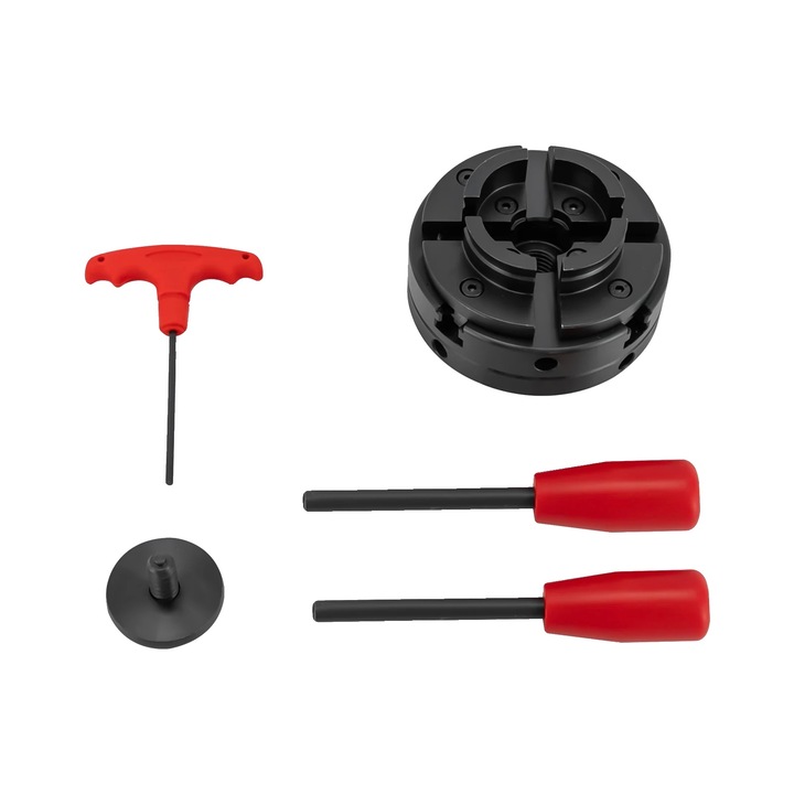 Mandrina pentru strung, auto-centrant, design durabil, negru