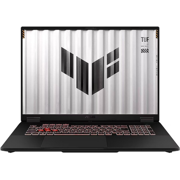 Laptop Asus TUF Gaming A18 FA808UH-S8021, AMD Ryzen 7 260, 18 inch, RAM 16 GB, SSD 512 GB, GeForce RTX 5050, Fara sistem de operare, Negru