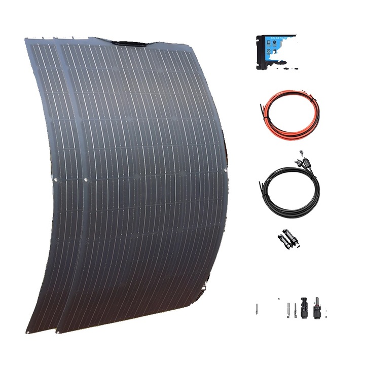 Panou solar flexibil 200W, eficienta ridicata, 12V 24V, 955x530x2.5mm