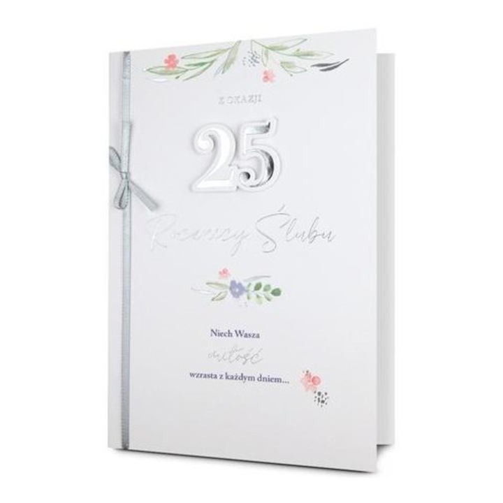 Felicitare B6 Pan Dragon, 25 ani aniversare, multicolor, cu 3D, set cu envelopa