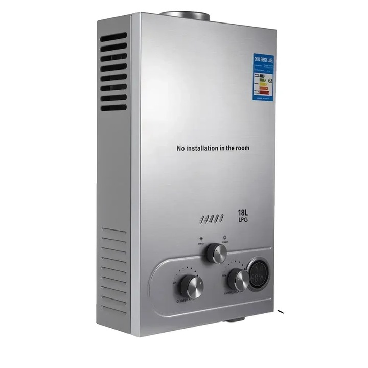 Incalzitor instant, 18L, design compact, 10L/min, din otel inoxidabil