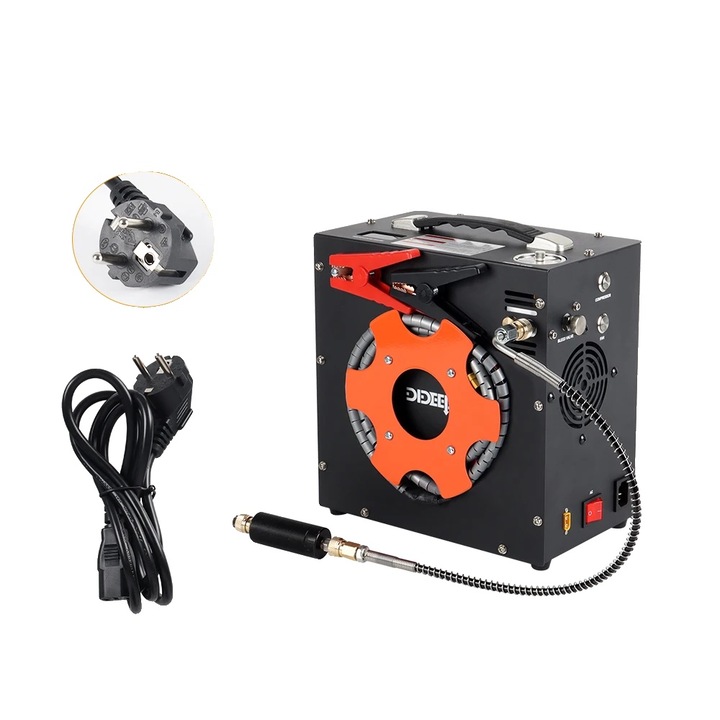 Compresor de aer electric, 350W, umplere rapida, negru