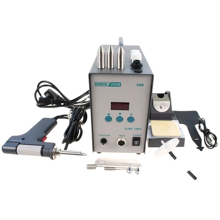 Пистолет за запояване, 220V, 90W, 200-450C, антистатичен дизайн, LED дисплей