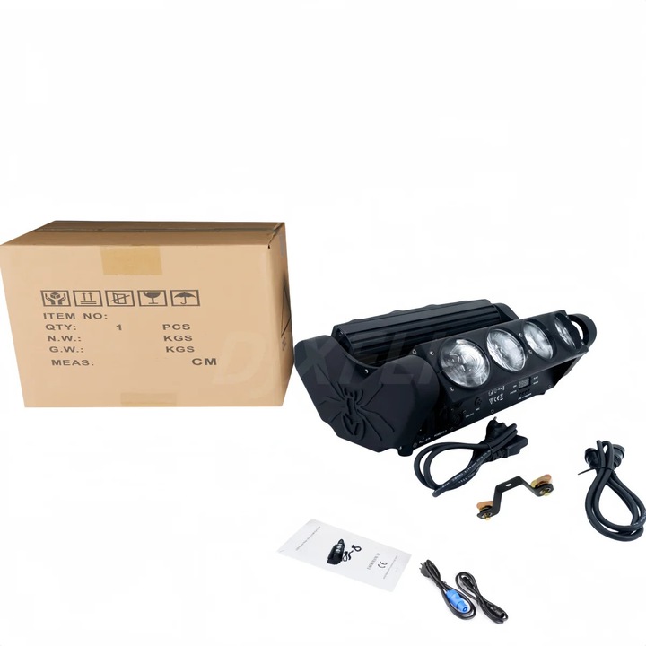 Lumina mobila, 8x15W RGBW, control DMX, 45x28x19 cm, 1 lumina, priza EU