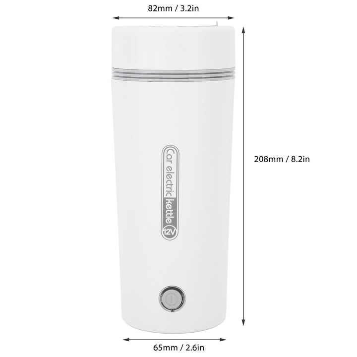 Fierbator electric Jormftte, 350ml, 65x82x208mm, din otel inoxidabil, portabil, incalzire rapida, protectie anti uscare