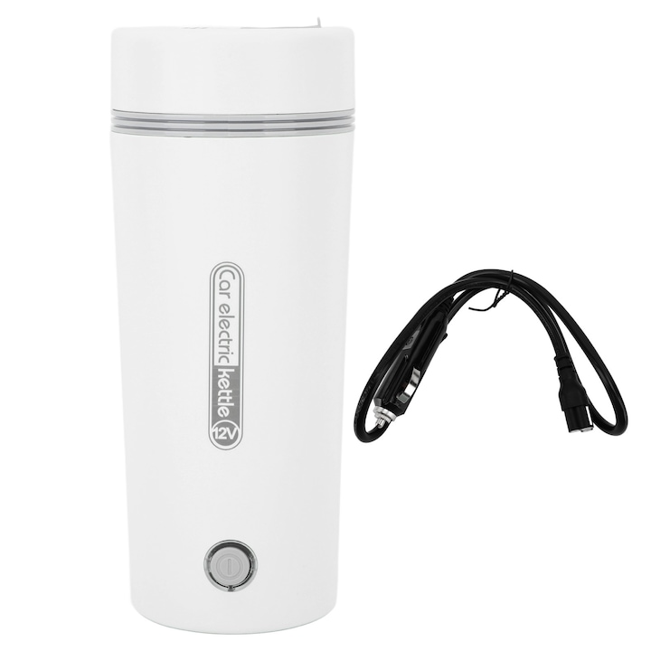 Cana fierbatoare auto Jormftte 280ml inox 304, neagra, 230x72mm