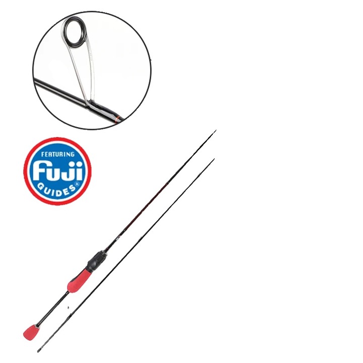 Lanseta pescuit 904, carbon ultrausor, 1.93m, 0.5-5g, 2 piese