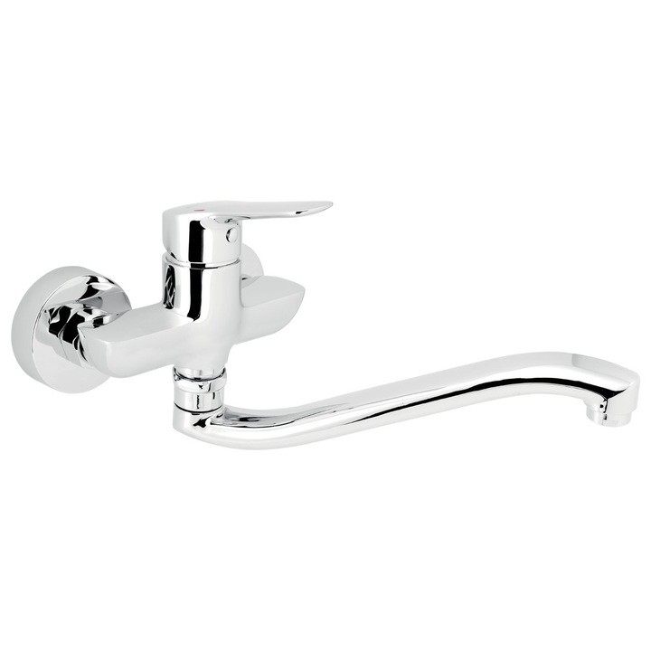 Baterie sanitara NOVASERVIS, model Metalia 54 ECO, crom, 100 mm, 250 mm, 6 l/min