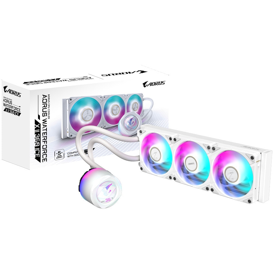 Cooler Gigabyte AORUS WATERFORCE X II 360 ICE, Full Color LCD, AIO