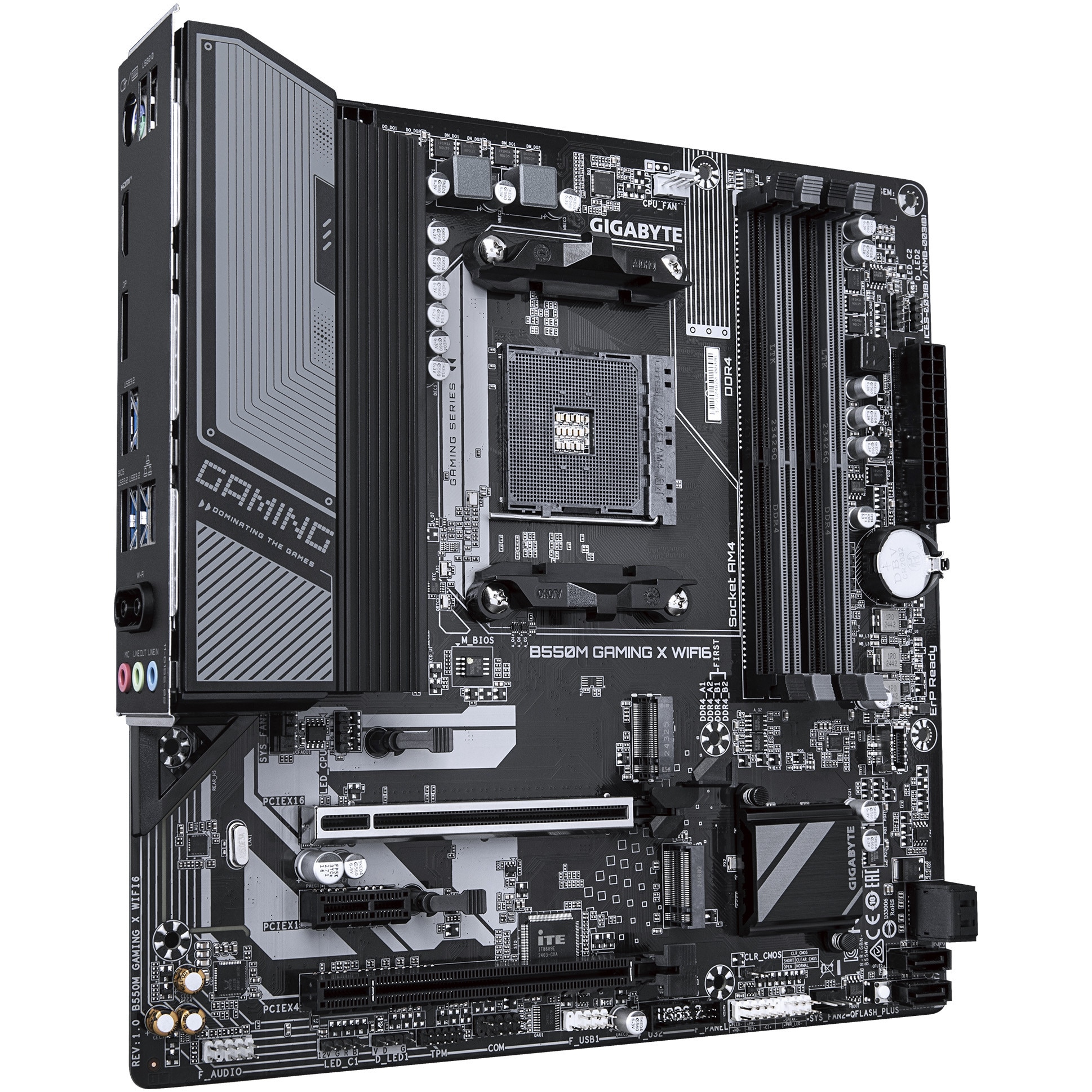 Placa de baza Gigabyte B550M GAMING X WIFI6, AM4, DDR4, BT, mATX