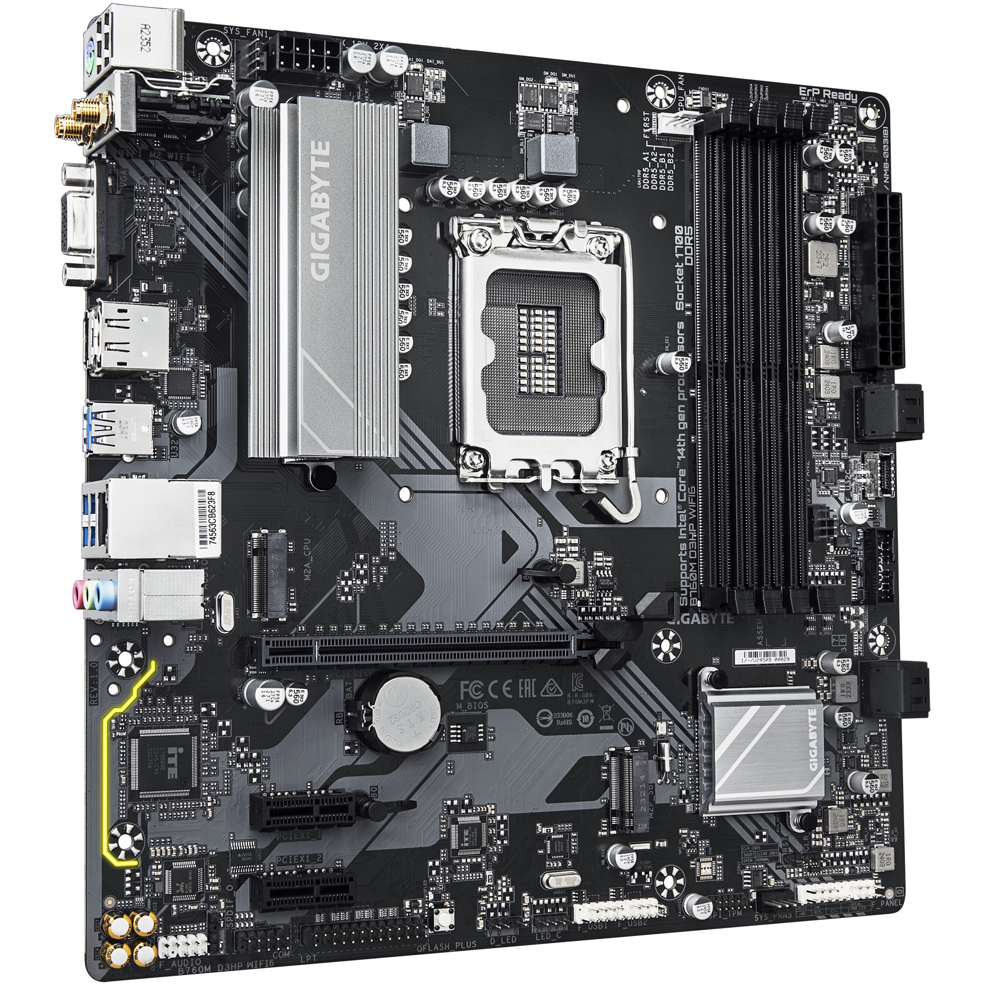 Placa de baza Gigabyte B760M D3HP WIFI6, DDR5, Socket LGA1700