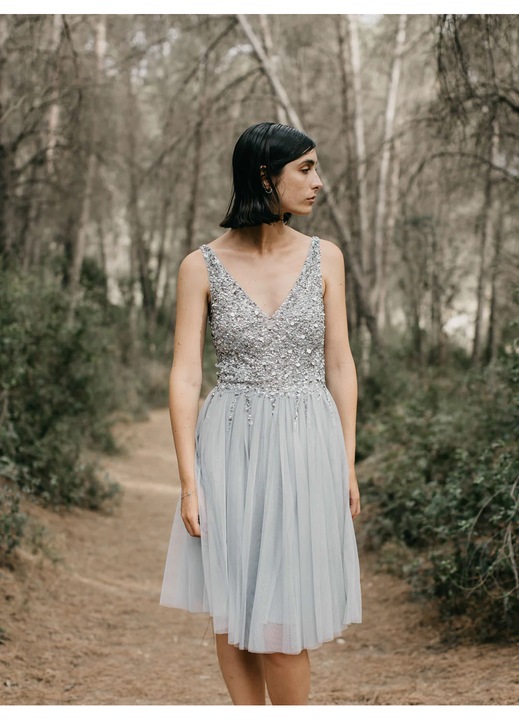 Rochie MINI SIMPATHY, gi, Gri