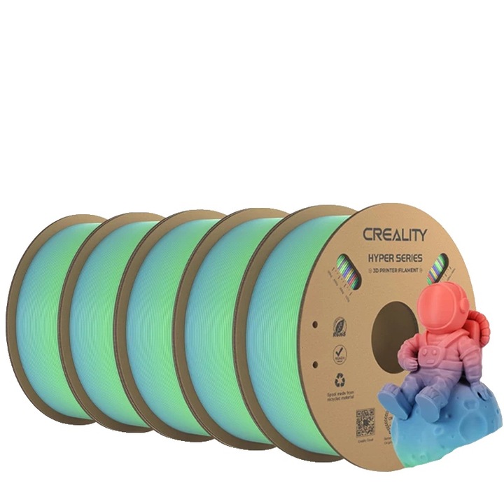 Filament 3D, WildBlossom Long, Creality, zöld, 1.75mm, 5kg