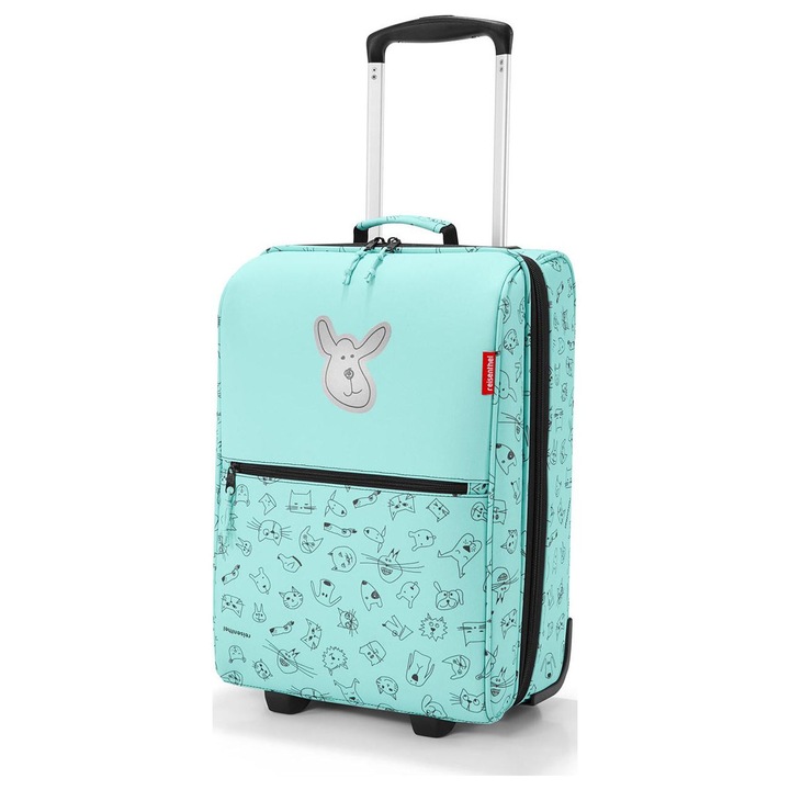 Troler copii Reisenthel, mint, 19l, cu maner telescopic, roti, buzunar din plasa