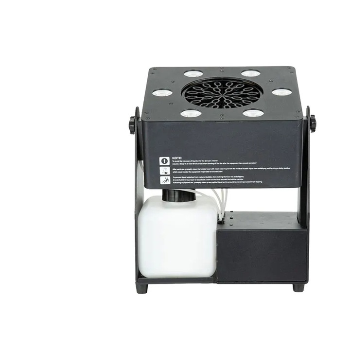 Masina de Bule LED, 4in1 RGBW, 30x22x32 cm, alimentare AC, control prin telecomanda, set