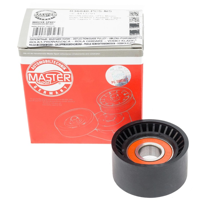 Feszítőgörgő Master-Sport Germany, 31x60mm, Nissan Interstar, Primastar, Opel, Renault, Volvo