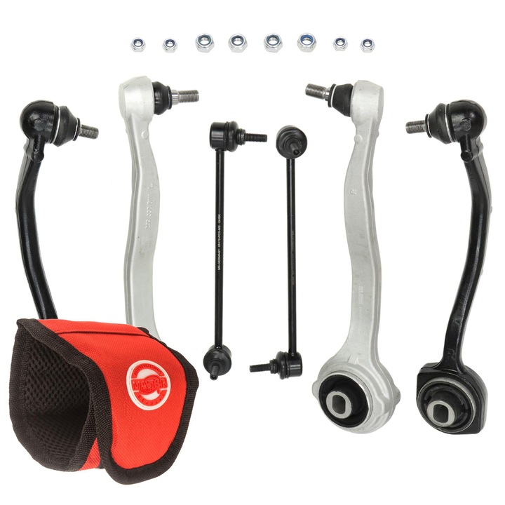 Master-Sport vezérlőkar készlet, 5 részes, Mercedes-Benzhez, elöl, 9,5 kg