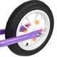 Баланс колело Starky, 12" с надуваеми гуми и LED светлини, виолетово, за деца