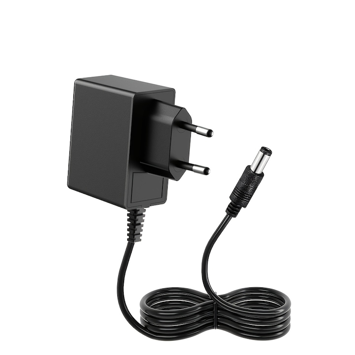 Adaptor de Alimentare de Comutare AC-DC de 12V 1.5A (18W), Intrare 100-240V, Transformator de Perete (Wall Wart) cu Iesire 12Volt 1.5Amp, Compatibil cu Routere WiFi 12V DC, Benzi LED