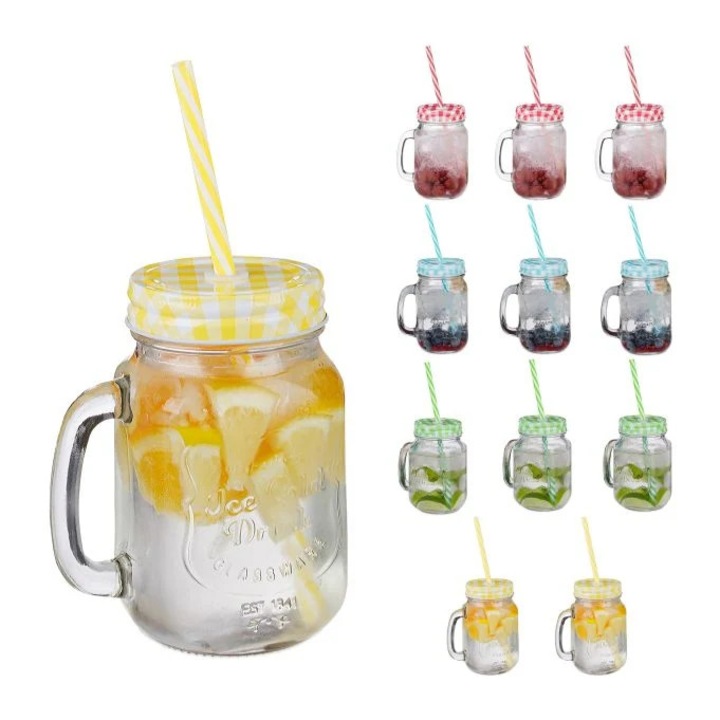 Poharak fedővel - 12 db