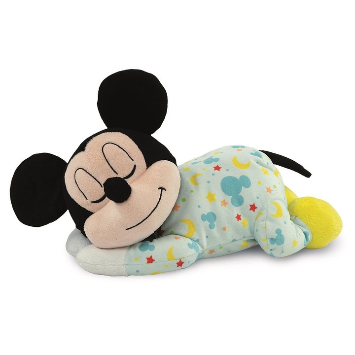 Disney Mickey Tummy-Time, jucărie de pluș Clementoni care ajută la adormire
