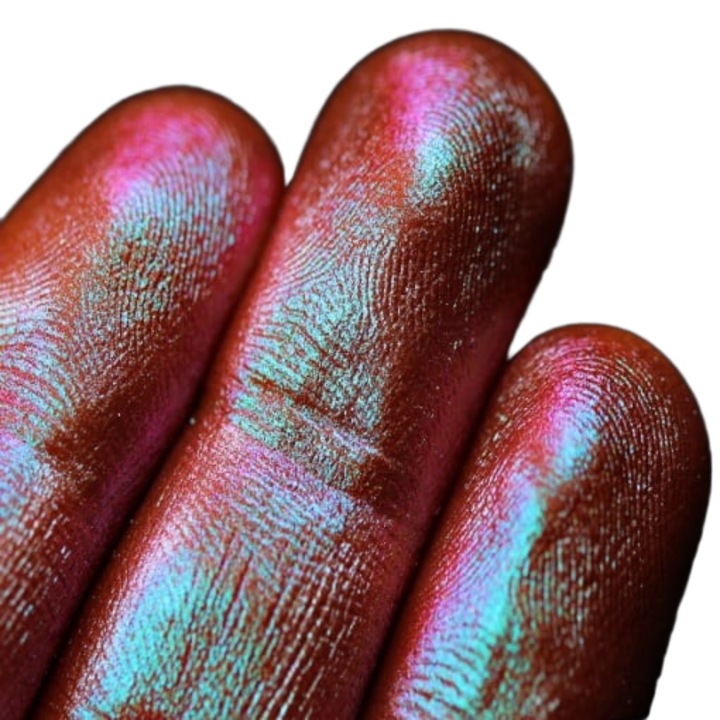 Pigment KAJOLBeauty PK64 vörösesbarna-lila-kék-rózsaszín Duochrome sminkhez, 1g