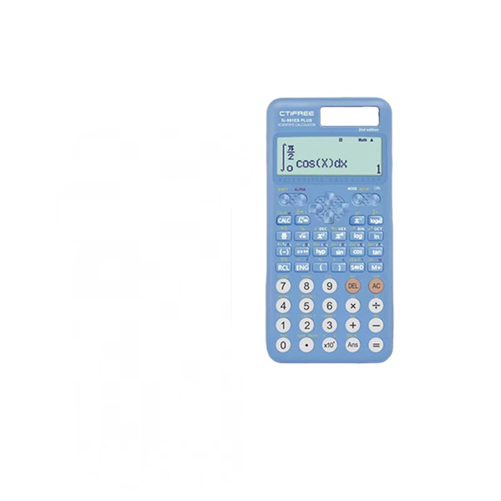 Tudományos számológép, FX-991ES Plus, 417 funkció, természetes kijelző, kemény tok, kék