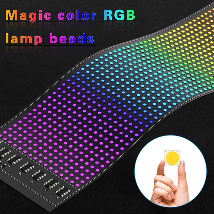 Panou luminos inteligent cu matrice LED rigida de 32*64 pixeli, ecran ...
