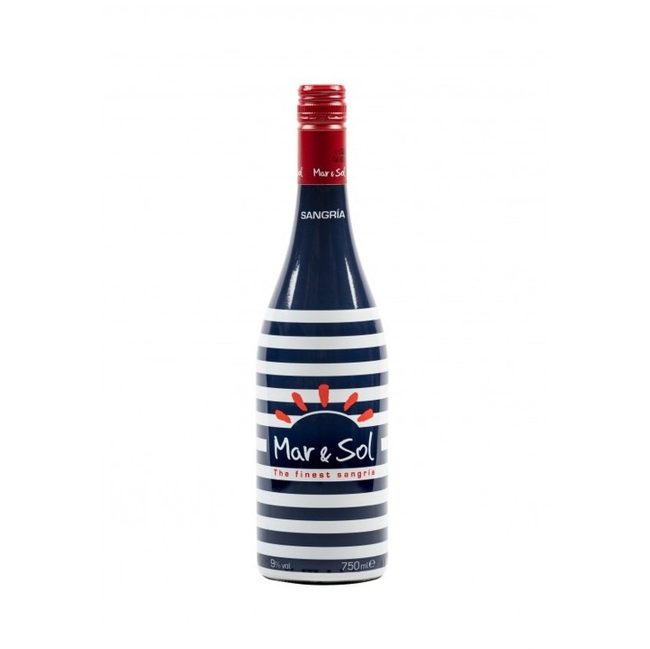Sangria Mar&Sol Bodegas Yzaguirre 9% vol, 0.75L, vin roșu, fructe mixte