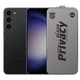 Folie de Protectie pentru Samsung Galaxy S23+, Sticla Securizata ESD Antistatica, Super-X Privacy OG, Margini Negre, 0.30 mm, Transparent Inchis