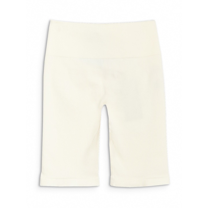 Sort De Antrenament Femei, 4F, Talie Inalta, Push-Up, Material Elastic Fara Cusaturi, MULTI ACTIVE, Crem, Crem