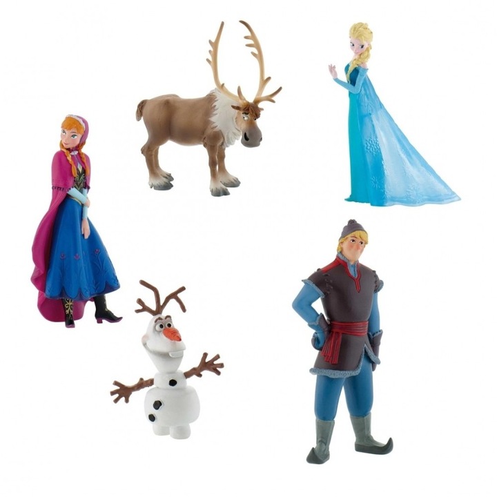 Set aniversar 10 ani Frozen I NEW, Bullyland, 5 figurine