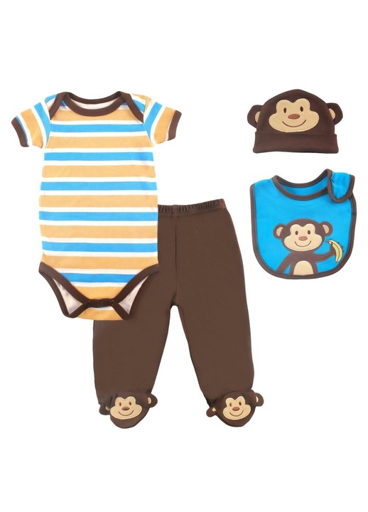 Set 4 piese - "Monkey" Luvable Friends 6-9 luni