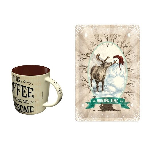 Pachet Winter TIme - cana, placa 20x30